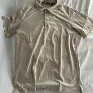 Travis Mathew Light Tan Marble Print Polo Shirt #.58